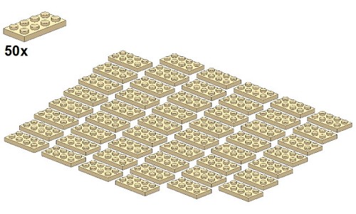 Lego plates tan - lego®,