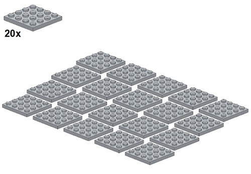 Lego plates - -,