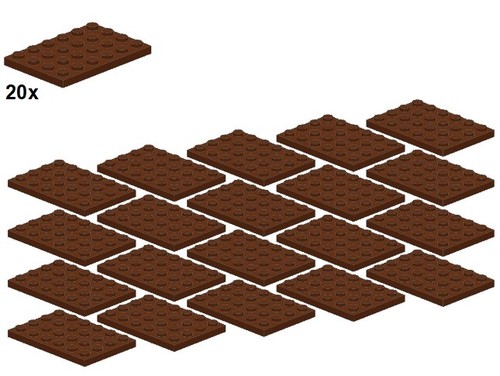 Lego plates reddishbrown - lego®,