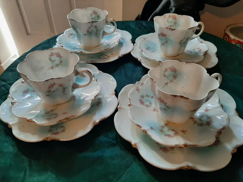 Trio sets antik blumenmuster - trio,