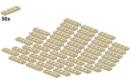 Lego plates tan - lego®,