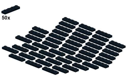 Lego plates black - -,