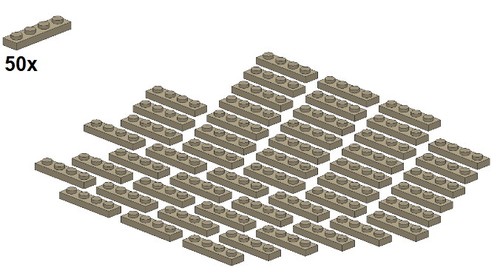 Lego plates darktan - lego®,