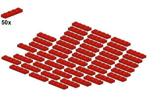 Lego plates red - lego®,