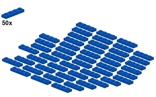 Lego plates blue - plates,