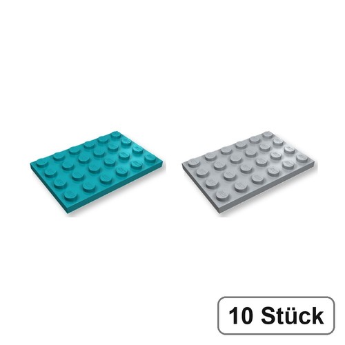 Lego 10x 3032 plate 4 - 10x, 6