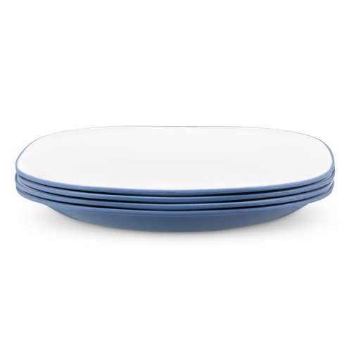 4er set speiseteller blau - set,