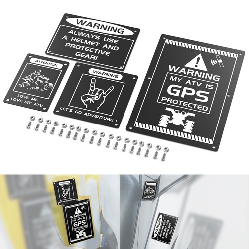 4pcs fender warning - 4pcs,